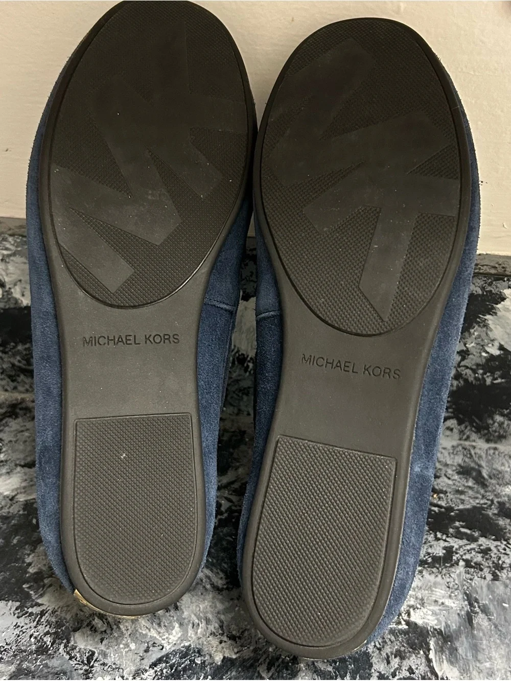 Michael Kors Daisy Navy Suede Moccasin Loafers